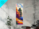 Autumn Trees, Fall Forest Art, Seasonal Nature Painting, Warm Wall Decor, Cozy Home Art, Thanksgiving Wall Art, Framed Canvas Print