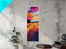 Golden Wheat Field, Fall Landscape, Rustic Farmhouse Wall Art, Canvas Print, Warm Tones, Autumn Country Decor, Vibrant Sunset