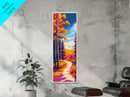 Autumn Path, Framed Canvas Print, Fall Wall Art, Nature Decor, Cozy Home Decor, Vibrant Fall Scene, Large Wall Art, Warm Tones