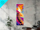 Surreal Binoculars, Colorful Sky, Futuristic Art, Retro Sci-Fi Print, Bold Statement Wall Art, Office Decor, Framed Canvas Print