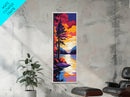 Forest Serenity, Misty Mountain Art, Nature Escape Wall Decor, Tranquil Wilderness Scene, Canvas Print, Rustic Cabin Wall Art