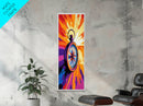 Compass Glow, Adventure Art, Nautical Decor, Travel Inspiration, Office Wall Art, Abstract Style, Canvas Print, Unique Gift
