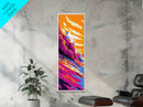 Ocean Wave, Sunset Surf, Dynamic Seascape Art, Vibrant Coastal Decor, Beach Lover Gift, Bold Wall Art, Framed Canvas Print