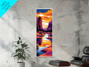Canyon River, Desert Landscape, Southwest Art, Bold Colors, Dramatic Sky, Adventure Theme, Rustic Home, Living Room, Canvas Print