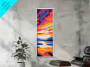Lakeside Sunset, Bold Landscape Art, Vibrant Nature Print, Tranquil Cabin Wall Decor, Serene Home Aesthetic, Canvas Print
