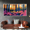 Forest Ferns, Sunlight Through Trees, Canvas Print, Woodland Wall Art, Nature Home Decor, Living Room Art, Fall Aesthetic Decor