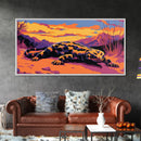 Desert Lizard, Southwestern Wildlife Art, Framed Canvas Print, Nature Wall Decor, Reptile Artwork, Arizona Aesthetic, Boho Wall Art