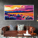 Desert Sunset, Wild Sage, Scenic Art, Framed Canvas Print, Southwest Decor, Rustic Wall Art, Vibrant Landscape, Nature Lover Gift