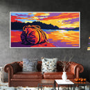 Pacific Northwest, Ocean Landscape, Wild Coast, Framed Canvas Print, Vibrant Nature Art, Living Room Wall Decor, Bold Outdoor Scene