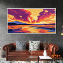 Volcanic Eruption, Fiery Mountain, Dramatic Sky, Canvas Print, Vibrant Wall Art, Adventure Decor, Bold Landscape, Office Wall Art