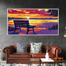 Snowy Peaks, Majestic Mountain, Fiery Sky, Canvas Print, Adventure Wall Art, Office Decor, Dramatic Landscape, Bold Colors