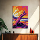 Driftwood Beach, Sunset, Framed Canvas Print, Coastal Art, Seaside Landscape, Ocean View, Rustic Beach House Decor, Relaxing Wall Art