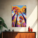 Autumn Trees, Vibrant Nature, Fall Landscape, Canvas Print, Living Room Wall Art, Modern Rustic Decor, Boho Artwork, Forest Painting