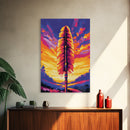 Sacred Feather, Spiritual Symbol, Sunset Backdrop, Native Inspired, Canvas Print, Unique Wall Art, Meaningful Decor, Boho Style