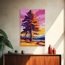 Majestic Tree, Golden Leaves, Autumn Serenity, Canvas Print, Nature Wall Art, Vibrant Fall Decor, Living Room Artwork