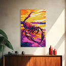 Scorpion Fantasy Art, Surreal Ocean Scene, Bold Desert Creature Print, Dramatic Wall Decor, Framed Canvas Print, Unique Office Artwork