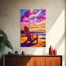 Adirondack Chair, Relaxing Beach Scene, Vacation Art, Vibrant Sunset, Canvas Print, Coastal Decor, Living Room Wall Art, Summer Vibes