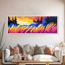 Golden Meadow, Fall Landscape, Rustic Wall Art, Warm Colors, Cozy Aesthetic, Nature Lover Gift, Boho Home, Framed Canvas Print