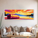 Driftwood Beach, Sunset Painting, Coastal Home Decor, Nature Lovers Art, Canvas Print, Relaxing Bedroom Art, Tropical Wall Art