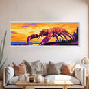 Giant Lobster, Fantasy Marine Art, Ocean Creature, Canvas Print, Surreal Coastal Painting, Nautical Living Room Decor, Sea Life Art