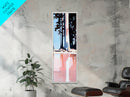 Tall Pines Reflection, Lake Landscape, Tranquil Nature Art, Woodland Wall Decor, Neutral Aesthetic, Cabin Art, Canvas Print