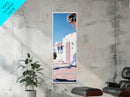 Modern Desert Home, Pink Aesthetic, Minimalist Wall Art, Framed Canvas Print, Southwestern Decor, Boho Art, Living Room Wall Art