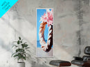 Floral Wreath, Boho Chic Art, Soft Pastel Flowers, Feminine Wall Decor, Spring Inspired Painting, Bedroom Framed Canvas Print