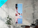 Woman by the Sea, Dreamy Coastal Art, Feminine Minimalist Print, Framed Canvas Print, Elegant Wall Art, Bedroom Decor, Modern Aesthetic