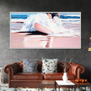 Ocean Splash, Surfer Art, Beach Wall Decor, Canvas Print, Coastal Home Art, Minimalist Wave Painting, Modern Beach House Wall Art