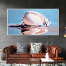 Sea Shell, Coastal Art, Beach House Wall Decor, Canvas Print, Nautical Painting, Minimalist Seaside Art, Bedroom Wall Decor