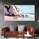 Coastal Cliffs, Ocean Waves, Beach Landscape, Wall Art, Canvas Print, Living Room Art, Modern Seascape, Blue Wall Decor, Nautical Art