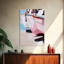 Sailboat, Coastal Painting, Nautical Wall Art, Beach House Decor, Framed Canvas Print, Living Room Wall Art, Seaside Print