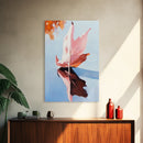 Autumn Leaf, Fall Reflection, Nature Art, Seasonal Wall Decor, Framed Canvas Print, Fall Art, Living Room Print, Cozy Wall Art