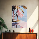 Palm Trees, Tropical Vibes, Beach Art, Canvas Print, Coastal Decor, Vacation Aesthetic, Living Room Wall Art, Boho Island Artwork