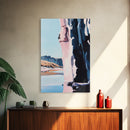 Canyon Cliff, Nature Print, Desert Landscape, Travel Wall Art, Framed Canvas Print, Boho Decor, Southwest Aesthetic, Modern Minimalism
