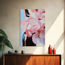 Floral Beauty, Romantic Blooms, Soft Pink Aesthetic, Feminine Wall Art, Elegant Pastel Decor, Framed Canvas Print, Living Room