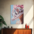 Floral Diver, Surreal Art, Feminine Ocean Wall Art, Beach House Decor, Dreamy Coastal Aesthetic, Pastel Tones, Canvas Print