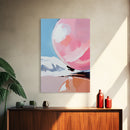 Pink Sphere, Surreal Art, Framed Canvas Print, Abstract Minimalist Decor, Dreamy Pastel Wall Art, Modern Home Design, Gallery Artwork