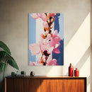 Sunlit Blossoms, Soft Pastel, Romantic Floral Art, Feminine Wall Decor, Modern Botanical Painting, Bedroom Wall Art, Canvas Print