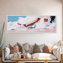 Ocean Waves, Soft Sand, Relaxing Beach, Canvas Print, Coastal Home Decor, Minimalist Seascape, Tranquil Wall Art, Bedroom Artwork
