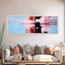 Reflection Water, Abstract Art, Minimalist Beach Art, Canvas Print, Soft Pastel Ocean Scene, Modern Home Decor, Coastal Living Aesthetic