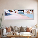 Riverbank Scene, Tranquil Water, Nature Landscape, Minimalist Water Reflection, Boho Earthy Decor, Relaxing Wall Art, Canvas Print