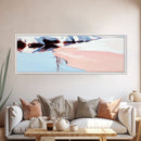 Glacier Reflection, Icy Landscape, Winter Art, Framed Canvas Print, Nordic Wall Art, Minimalist Nature, Serene Mountain Decor, Bedroom Art