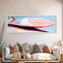 Surfboard Still Life, Beach Vibes, Ocean Lover, Coastal Wall Art, Canvas Print, Minimalist Decor, Bedroom Aesthetic, Summer Gift
