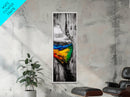 Nature Reflection, Wood and Water, Colorful Art, Canvas Print, Abstract Landscape, Rustic Wall Art, Modern Nature Painting, Office Decor