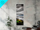 Coastal Horizon, Abstract Seascape Painting, Beach Wall Art, Framed Canvas Print, Office Decor, Ocean Waves Artwork, Living Room Art