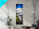 Coastal Marsh, Blue Sky, Canvas Print, Beach House Art, Minimalist Seascape, Ocean Decor, Nature Inspired Artwork, Living Room Art