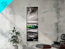 Ocean Landscape Painting, Coastal Art, Beach House Decor, Serene Seascape, Blue and Green Artwork, Living Room Art, Framed Canvas Print