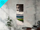 Stormy Ocean, Seascape Painting, Dark Moody Art, Canvas Print, Beach House Decor, Nautical Wall Art, Living Room Wall Decor