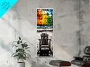 Beach Chair, Coastal Wall Art, Relaxation Painting, Framed Canvas Print, Seaside Decor, Nautical Art, Living Room Wall Art, Summer Vibes